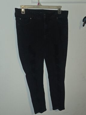 Almost Famous Destroyed Black Skinny Jeans